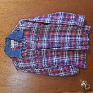 Vintage Boy's Sonoma Jean Company Button Down Shirt Size Medium 12-14